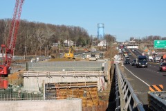 December 2021 - Construction continues for the new bridge over the Neshaminy Creek.