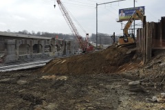 March 2023 - Railroad bridge demolition.