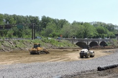 May 2021 - Excavation to widen southbound U.S. 1 approaching the Neshaminy Creek.