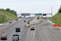 June 2024 - Ramp and bridge construction at the Neshaminy Interchange