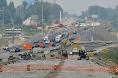 June 2023 - Demolition of the northbound side of the existing bridge over the Neshaminy Creek.