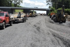 June 2022 - Workers prepare the base for the widening of southbound U.S. 1 under Bristol Road.