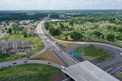 July 2022 - Aerial view of the improved interchange of U.S. 1 and Street Road.